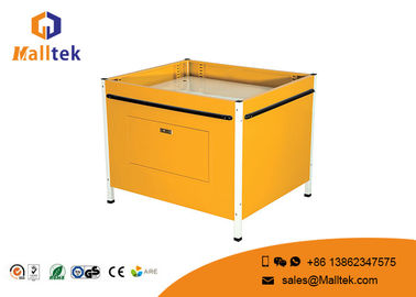 Portable Free Standing Shop Fittings Plastic Promotion Counter For Supermarket