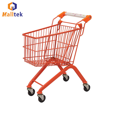 Metal Supermarket Shopping Trolley Colourful Kids Ride With Toy