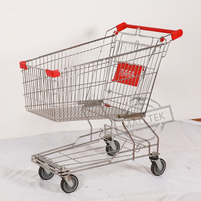 60L - 240L Stable Asian Supermarket Shopping Trolley For Convenience Store