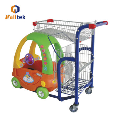 Cute Baby Shopping Trolley With Basket For Supermarket