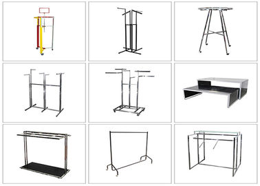 Various Shape Stainless Steel Garment Rack Comfortable Portable Garment Rack