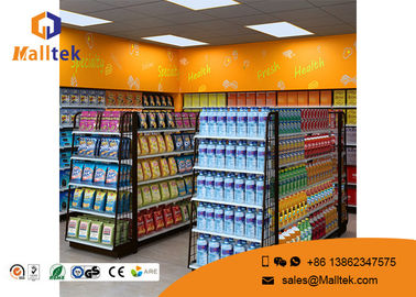 Grocery Store Modern Gondola Shelving Anti - Rust Convenient Store Usage