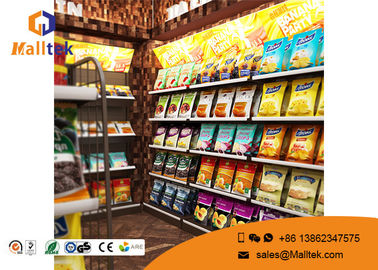 Custom Double Sided Grocery Display Stand Racks Retail Store  Shelving Supermarket Shelf