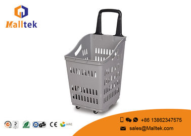 Single Handle Supermarket Shopping Basket Colorful Rectangle Shape