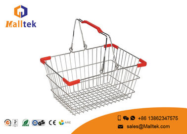 Retail Grocery Store Supermarket Shopping Basket Wire Shopping Baskets With Handles