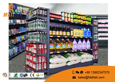 Adjustable Layer Retail Gondola Shelving Gondola Display Rack Customized Size