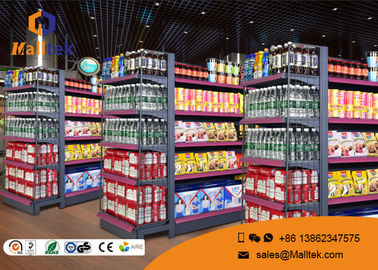 Adjustable Layer Retail Gondola Shelving Gondola Display Rack Customized Size