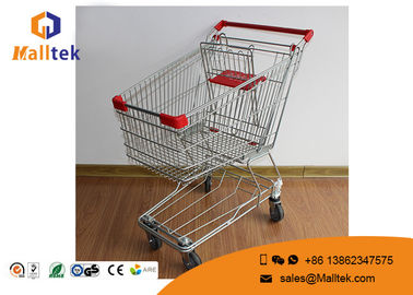 Wire Mesh  Type Folding Shopping Trolley On Wheels Foldable Trolley Cart