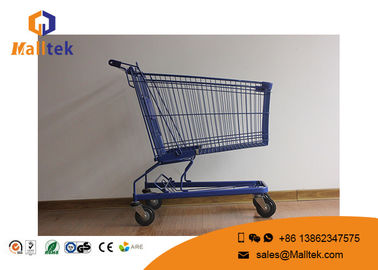 Customized Logo Fold Up Shopping Trolley With Wheels 110KG Loading Capacity