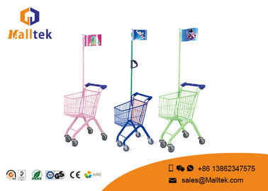 New Style Plastic Supermarket Shopping Trolley Kids Ride With Toy
