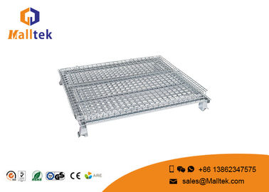 Heavy Duty Wire Mesh Storage Cages Customized Galvanized Saving Space