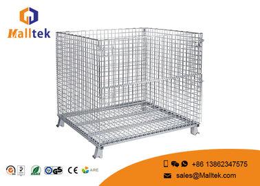 Heavy Duty Wire Mesh Storage Cages Customized Galvanized Saving Space