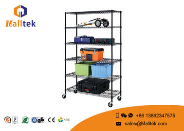 Heavy Duty Wire Shelving Movable Height Adjustment Corrosion Resistant