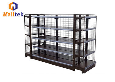 Multi Functional Supermarket Gondola Shelving Food Display With Accessories