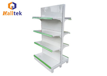 Metal Multi Tier Heavy Duty Grocery Store Shelves Advertising For Hypermarket