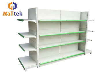 Metal Multi Tier Heavy Duty Grocery Store Shelves Advertising For Hypermarket