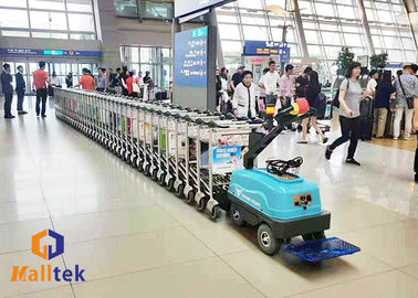 Collect And Pushing Electric Scooter Airport Luggage Trolley Cart With Remote Control