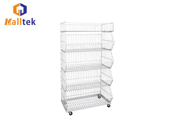 Multi Layer Supermarket Metal Wire Mesh Cage Promotion Bread
