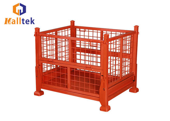 Powder Coated Warehouse 1000kg stackable steel pallets