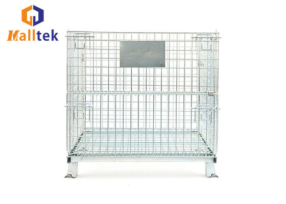 Zinc Plated 1500kgs Warehouse Wire Mesh Storage Cages