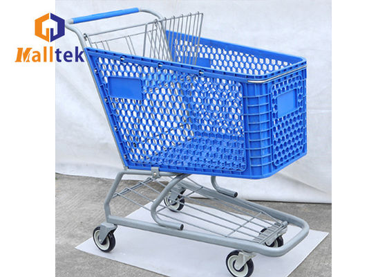 Supermarket Unfolding Polypropylene Plastic Shopping Trolley