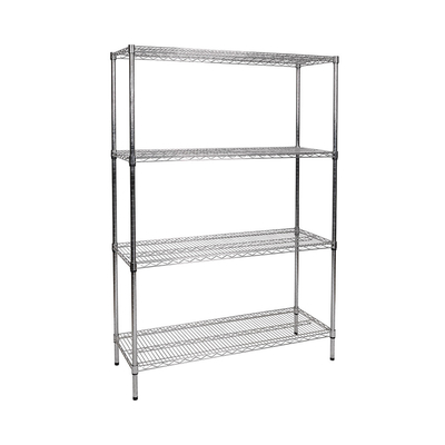 Adjustable Kitchen 5 Layer Steel Wire Shelf Chrome Plated