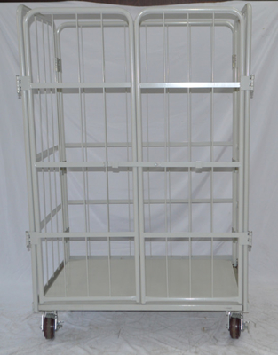 Transport Duty Foldable Rolling Cage Storage Powder Coated Finish