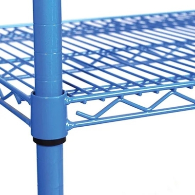 Chrome Plated 4 Layer Stainless Steel Wire Shelf Adjustable For Kitchen