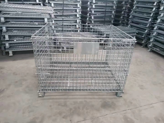 Galvanized Wire Mesh Storage Cages 50x50mm 1200x1000x890mm