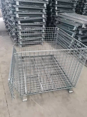 Galvanized Wire Mesh Storage Cages 50x50mm 1200x1000x890mm