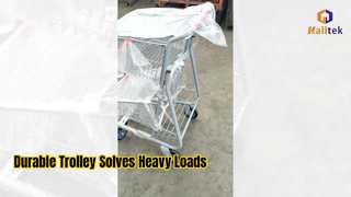 धातु सुपरमार्केट शॉपिंग ट्रॉली